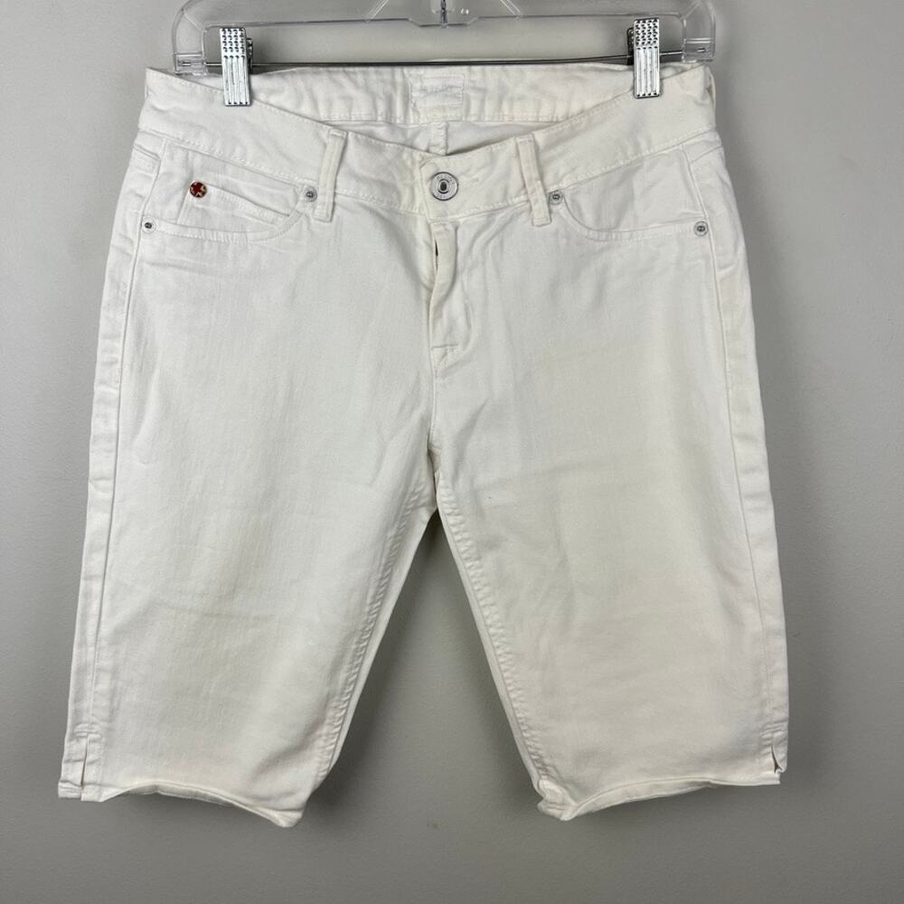 White Hudson Viceroy Knee Shorts Size 29